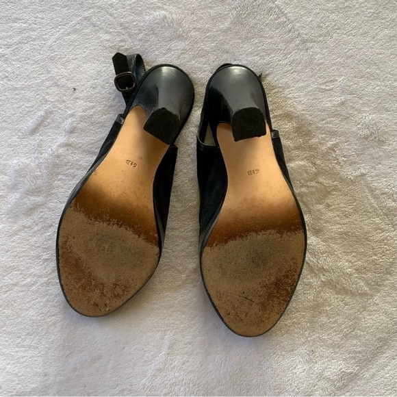 𝅺COLE Haan Black Peep Toe Heels - Picture 3 of 6